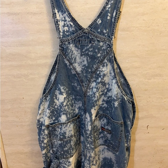 VINTAGE Unionbay Shorts Overalls Womens Indigo Denim Logo Cotton - Picture 6 of 16